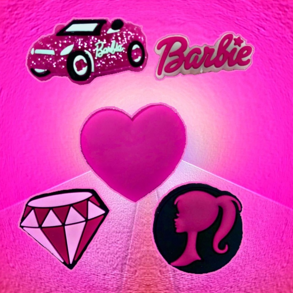 5Pc Barbie Croc Charm Set